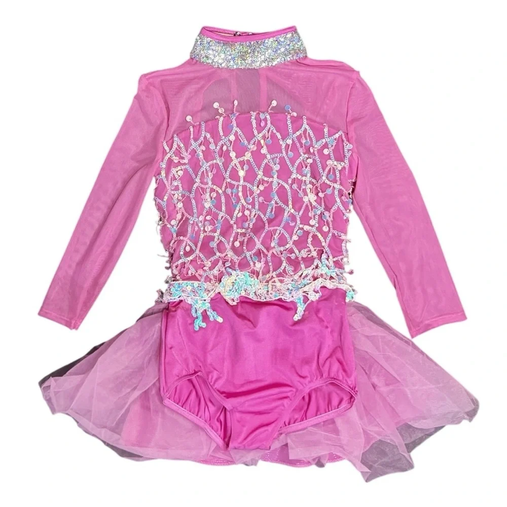 Weissman Showtime Pinkberry Silver Dance Costume IC Recital Competition